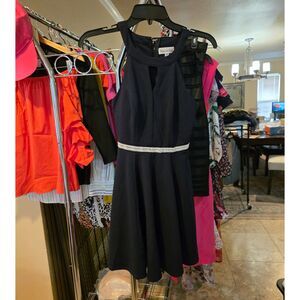 Honey and Rosie Blue Fit & Flare Dress Junior Size XS
